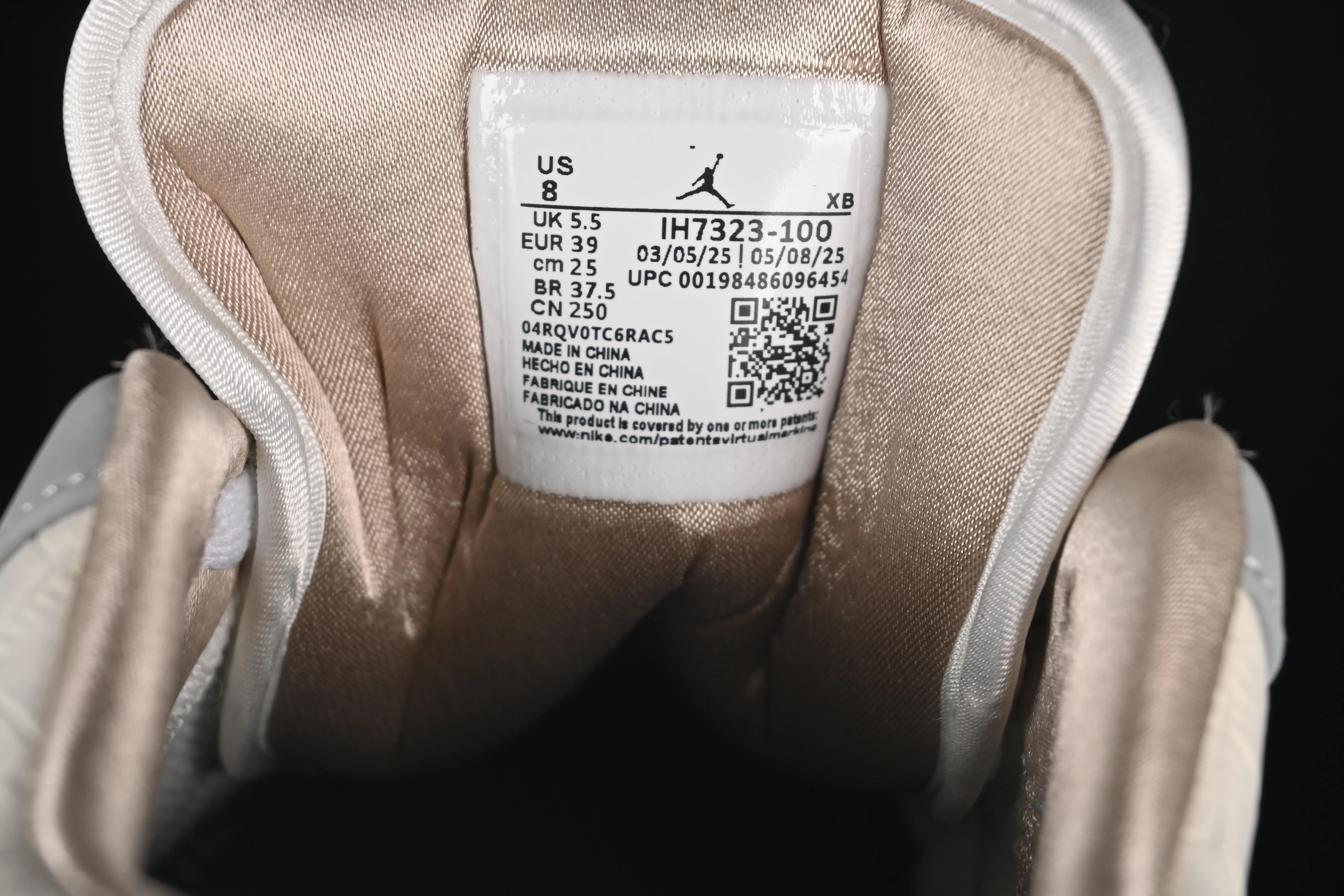 All categories Air Jordan Jordan series basketball shoes Air Jordan 1 Low Air Jordan 1 Low AJ1 Joe 1 flash diamond white crack low-top cultural casual sneakers IH7323-100